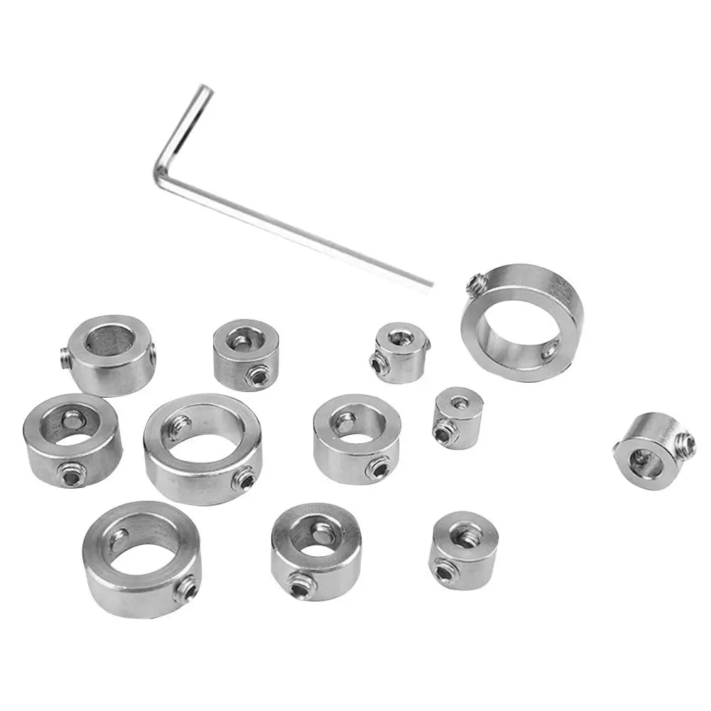 

Drill Bit Stop Collar Locating Ring Stainless Steel Woodworking Tools 12 Kinds Of Optical Axis Bit Locator Limiter Stopper