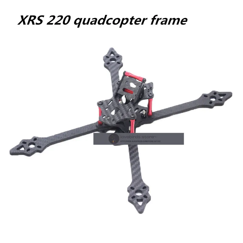 DIY Мини FPV Дрон XRS220 220 мм 5 &quotиз чистого углеродного волокна Рама Разобранная 4