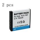 WHCYonline 2 шт. 750 мАч KLIC-7001 KLIC 7001 K7001 Аккумулятор для цифровой камеры Kodak M341 M340 M320 M1073