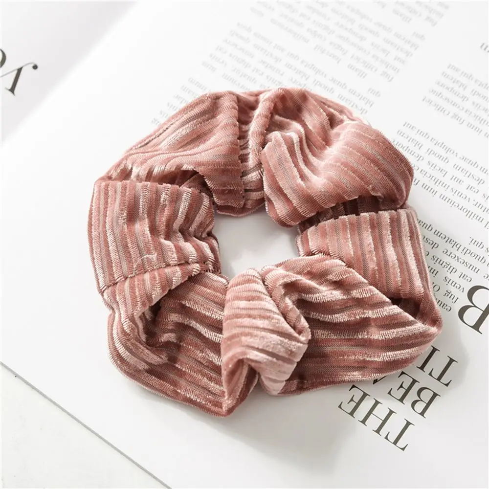 Резинки для волос большой Размеры полоской бархата Scrunchies хвост держатель