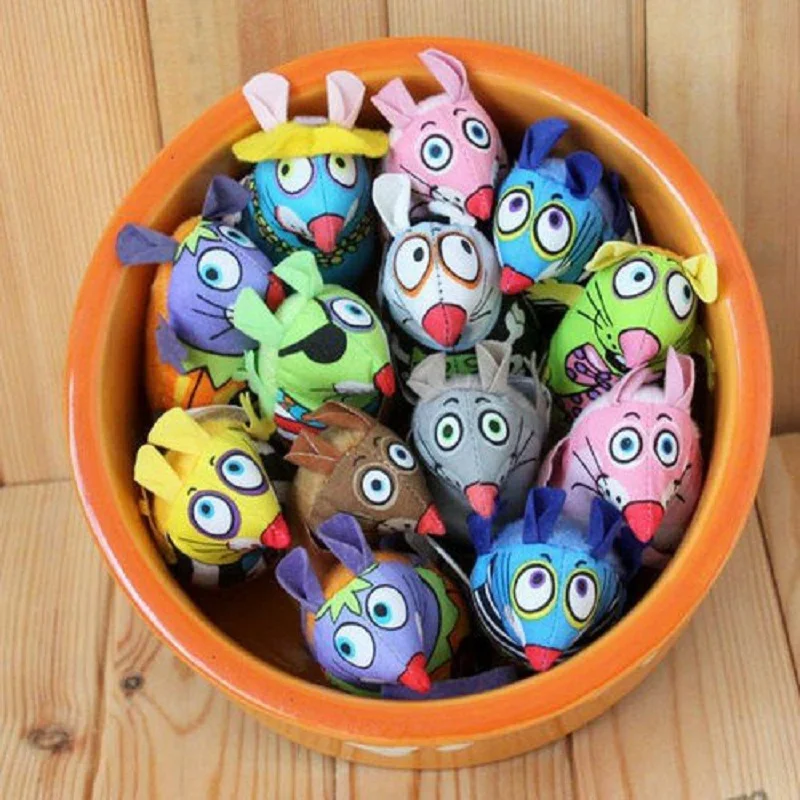 Продукт для кошек толстая игрушка толстый кот полотняная цветная мышь С Кошачьей