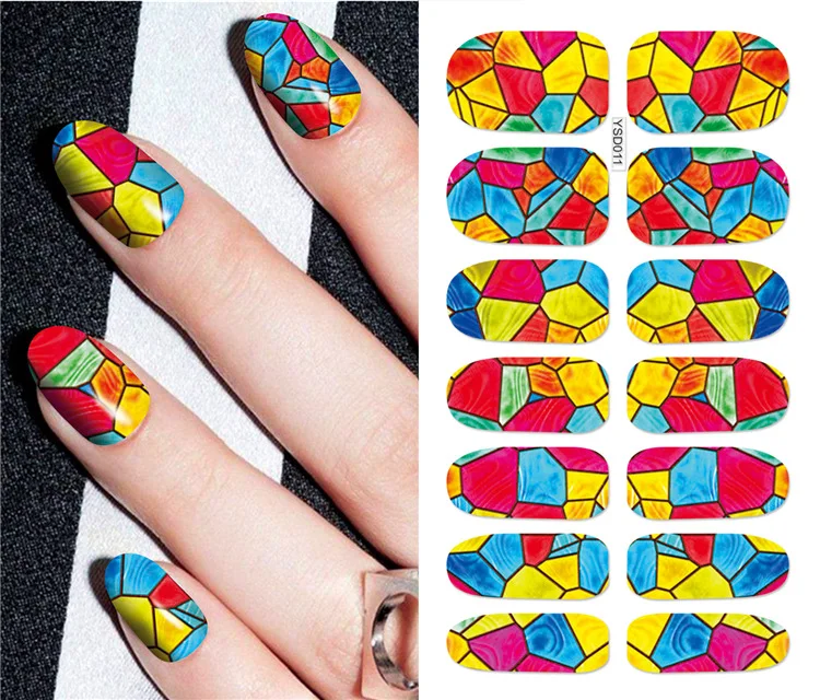 Наклейки для ногтей художественные украшения слайдер рисования переводные