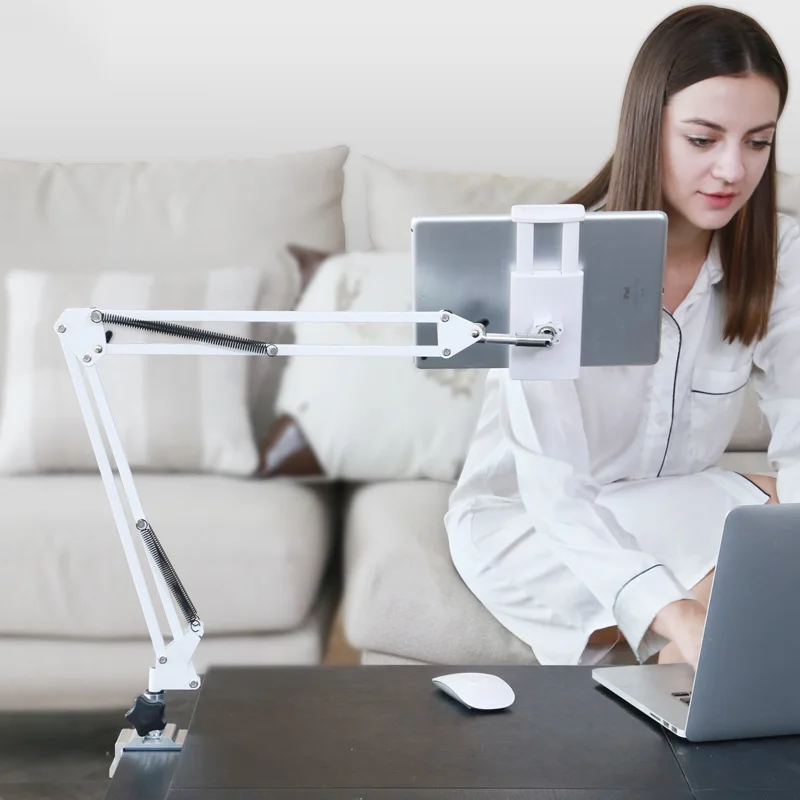 Vmonv вращающийся держатель для планшета для Ipad Air 1 2 лежак кровать Настольный планшет подставка для 3,5-10,6 дюймов Iphone X 8 huawei телефон