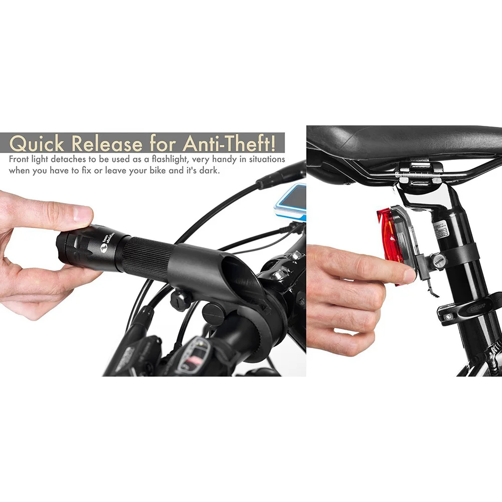 7 Вт Бабочка Форма велосипед лампа легкий универсальный задняя фара батарея