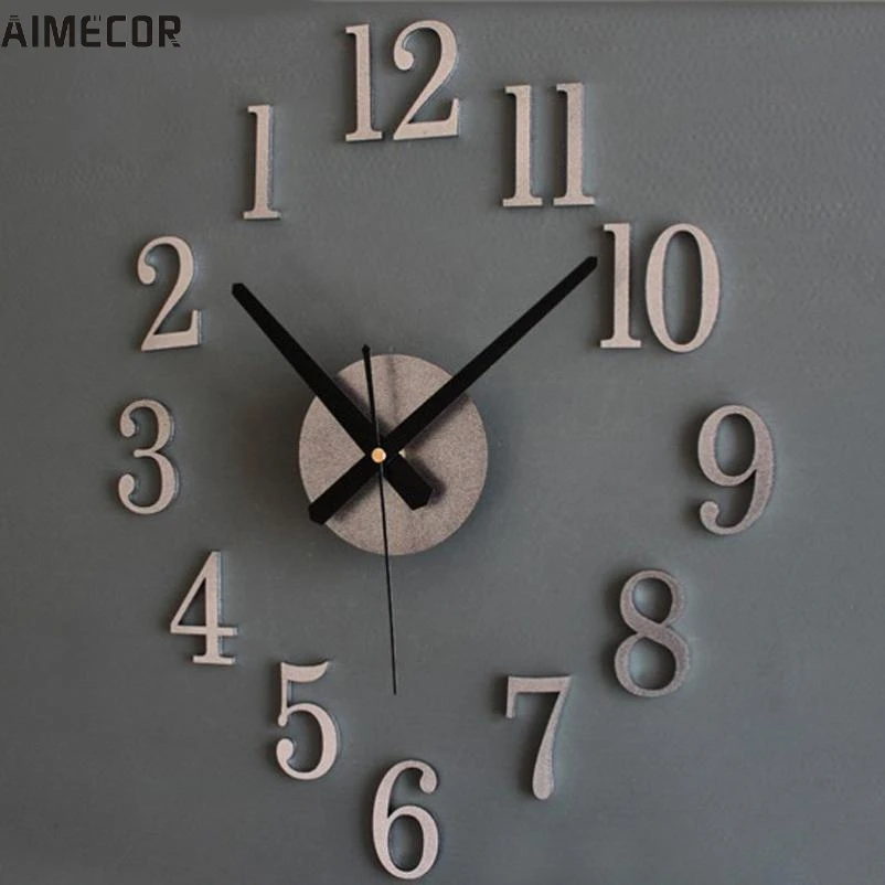 Aimecor Happy home классические модные домашние часы с верным 3D стерео Diy металлические