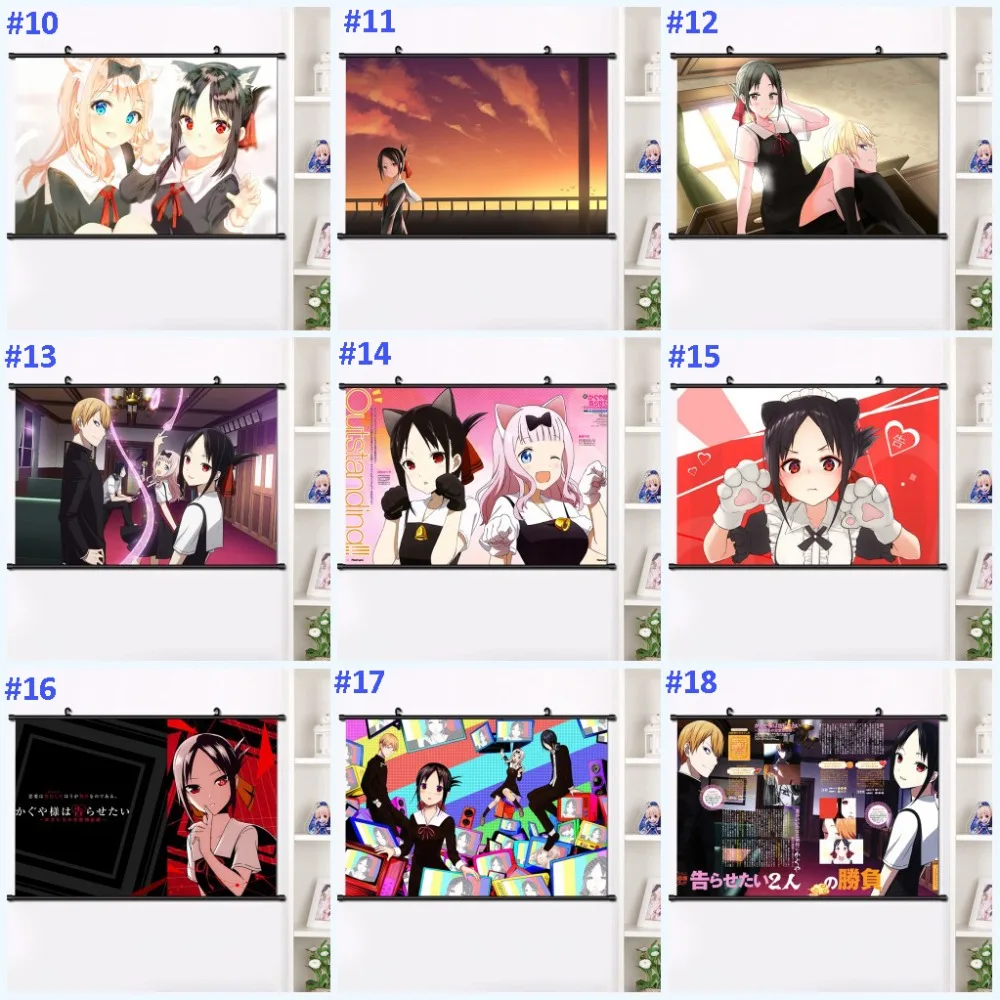 Японское аниме Kaguya-sama: Love Is War Shinomiya Kaguya настенный Свиток Плакат манга настенные подвесные плакаты украшение дома 40*60 см
