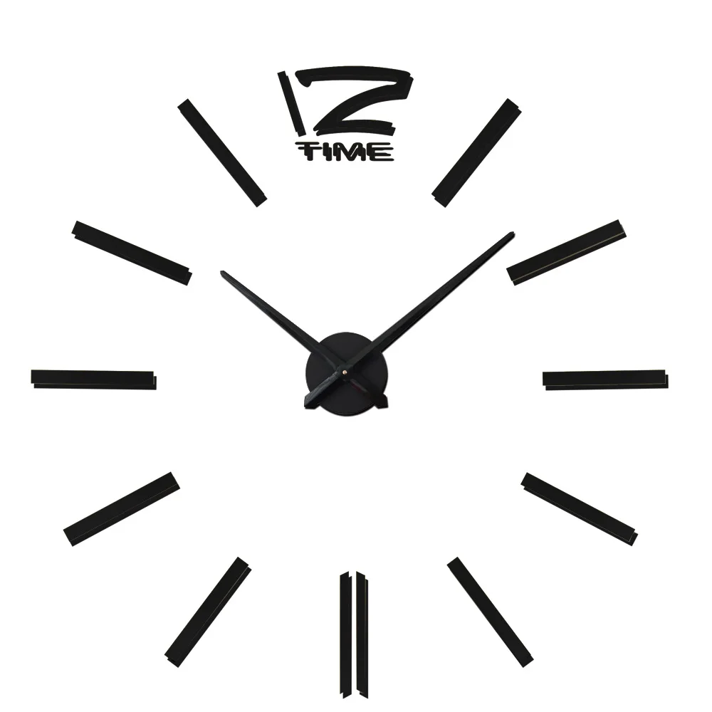 3D часы настенные Horloge домашний декор кварцевые DIY Наклейка для настенных часов