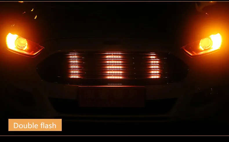 Автомобильные Красочные RGB сетевые огни гриль дыхательный свет дневные ходовые огни с поворотным сигналом и тормозным сигналом атмосферный свет