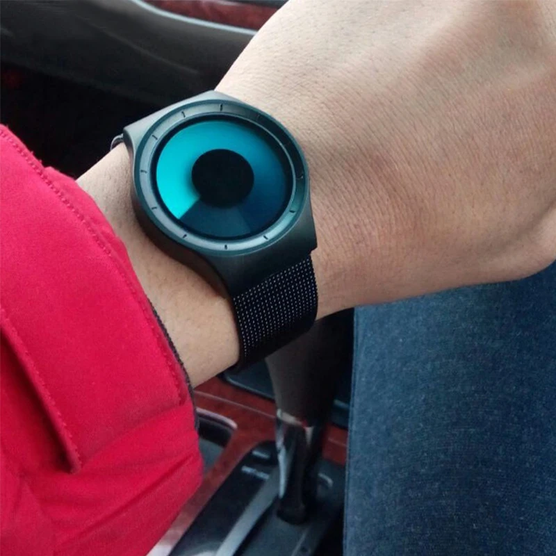 Мода TORBOLLO Кварцевые часы мужчин Серебро Желтый Япония кварцевые из нержавеющей