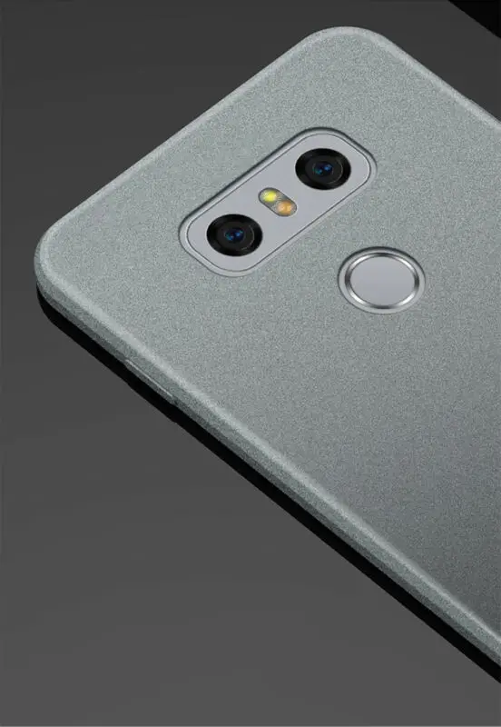 YISHANGOU Чехлы для LG G5 G6 G7/Q6 Q8 V30 V40, тонкий мягкий силиконовый чехол из ТПУ с песчаником, Матовый ультратонкий чехол из ТПУ с двумя камерами