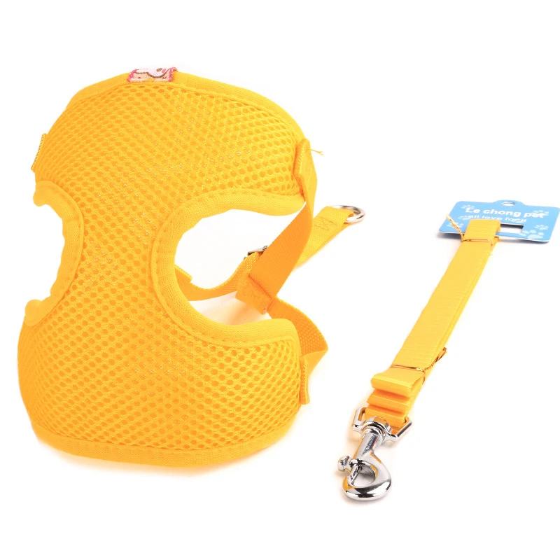 Yellow CAWAYI питомник 5 цветов Высокое качество домашних животных Жгут+ поводок набор обучение ходьба поводки для маленьких собак D1325 - Цвет: Yellow
