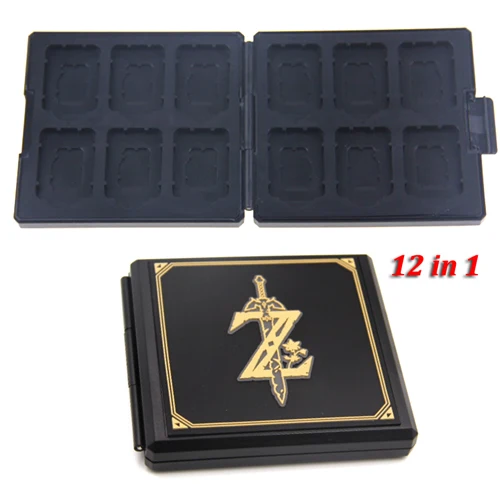 12 in 1 Black Z Для nintendo Switch аксессуары портативные игровые карты чехол противоударный жесткий корпус коробка для хранения для nintendo Switch NS игры 16в1 - Цвет: 12 in 1 Black Z