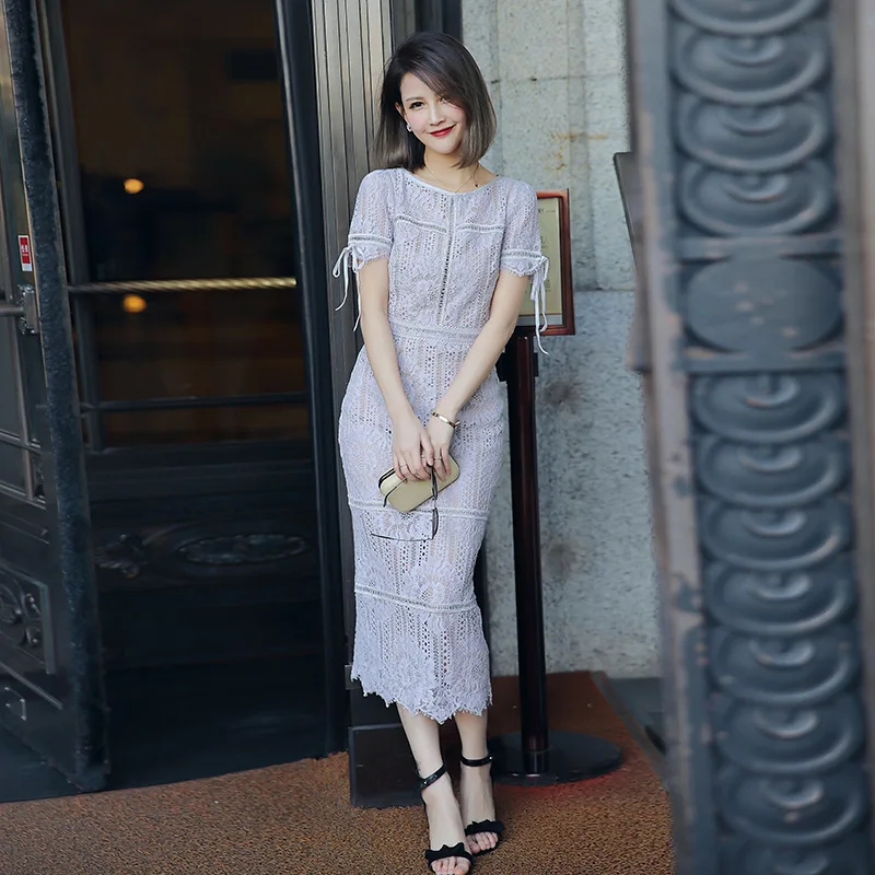 2018 г. летние пикантные открытые миди платья Новинки для женщин модный свитер