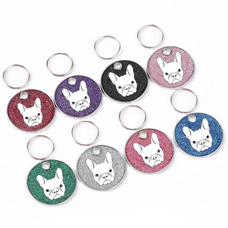 Бирки для собак с гравировкой идентификационное имя кошки щенка бирка ошейника