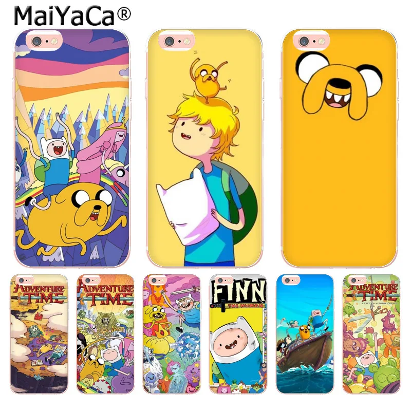 Роскошный мягкий чехол MaiYaCa adventure time для Apple iPhone 8 7 6 6S Plus X 5 5S SE 5C 4 4S|Чехлы-накладки| |