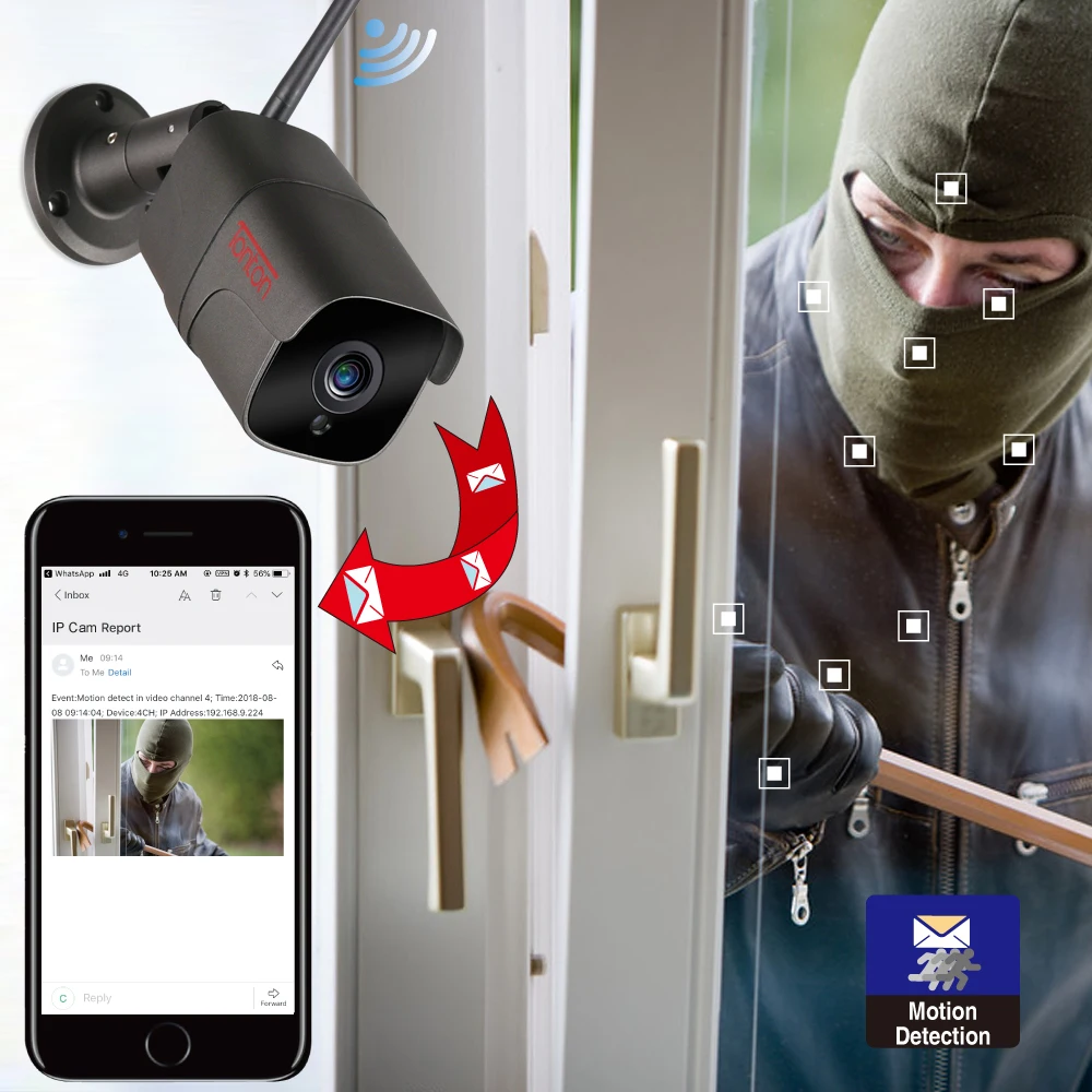 Tonton wifi уличная IP камера 1080P 720P Водонепроницаемая 2.0MP беспроводная безопасности