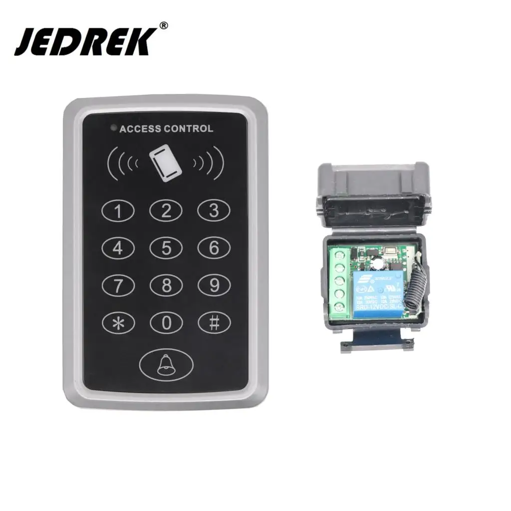 12 В RFID 125 кГц + Беспроводной 315 МГц/433mh дверной Открыватель с паролем для системы