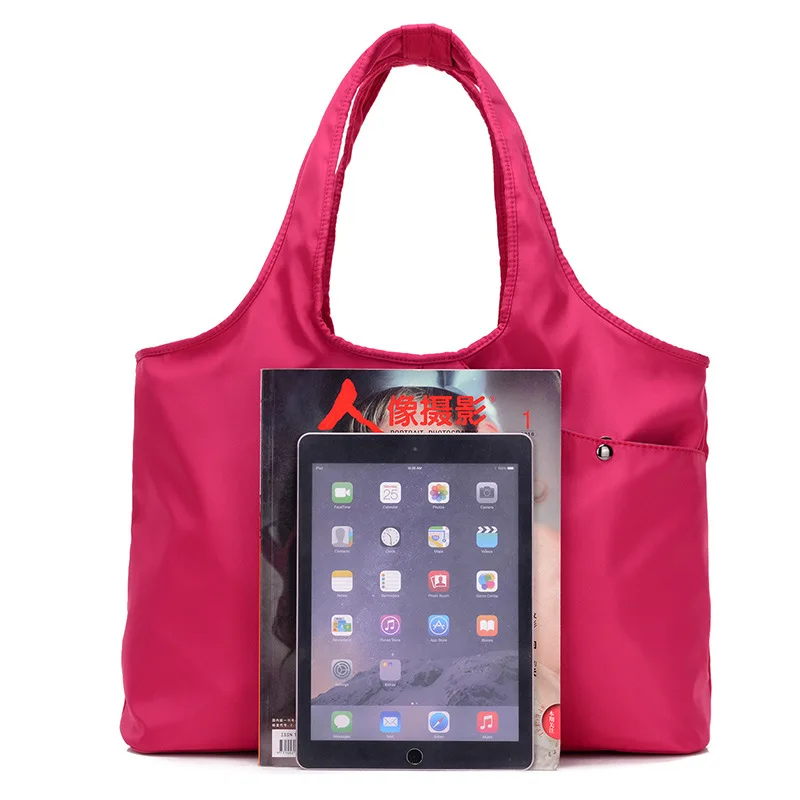 

Hot Sale Nylon Women's Handbags Big Capacity Casual Tote Travel Bags For Women Unisex Shoulder Waterproof Bag Bolsas