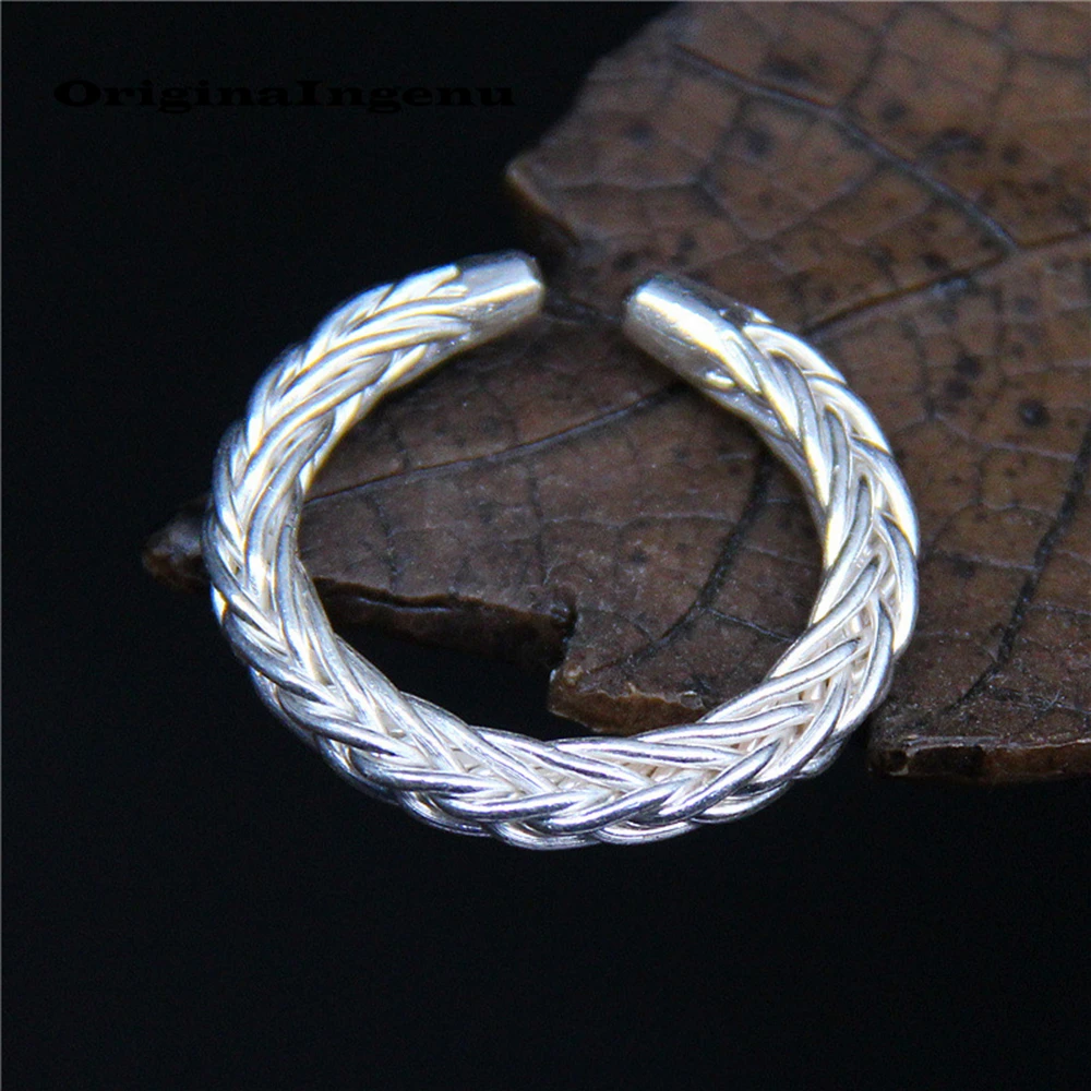 Ювелирные изделия 925 Серебряное кольцо Anillos винтажное обмоточное очарование