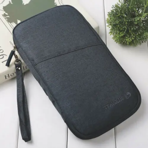 Дорожный кошелек держатель для паспорта органайзер с RFID защитой карт документов