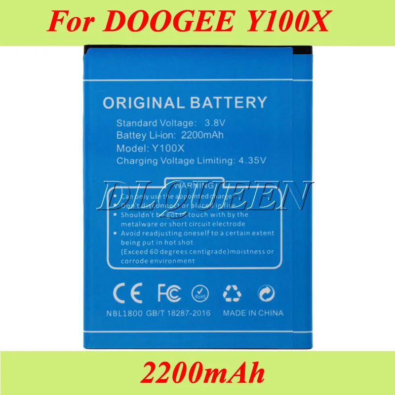 

For Doogee Y100X Battery 2200mAh Batterie Bateria AKKU Accumulator for DOOGEE NOVA Y100X