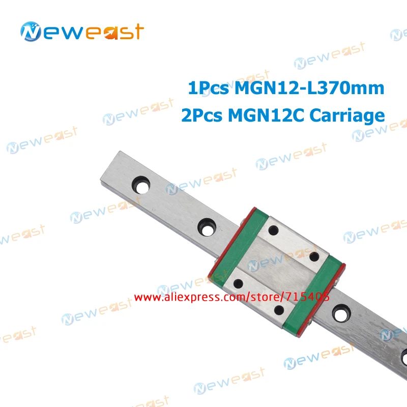 MGN12 12 мм линейная рейка 1 Набор MR12 370mm миниатюрная горка = шт. L + 2 MGN12C каретки|miniature