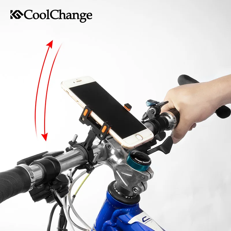 Держатель для телефона CoolChange из алюминия вращающийся на руль велосипеда