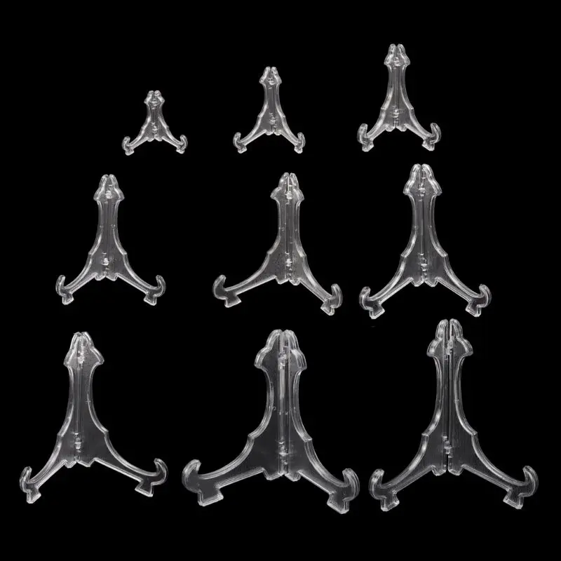 10 шт. тарелка соусник керамика Стекло Хрустальные подставки прозрачные