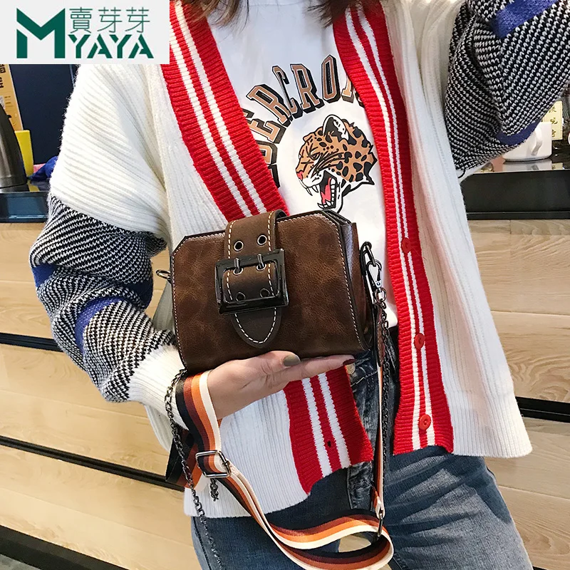 MAIYAYA 2019 сумка для женщин модные сумки на плечо Маленькая цепочка через из