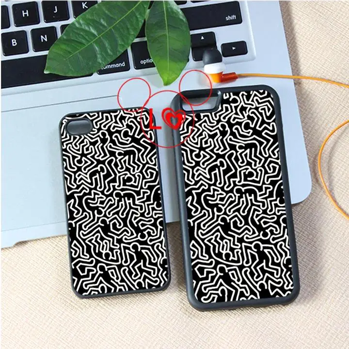 Граффити Арт-Мастер Кит Харинг моды аргументы за крышки iphone 4 4s 5 5S 5c SE 6 s Плюс S плюс