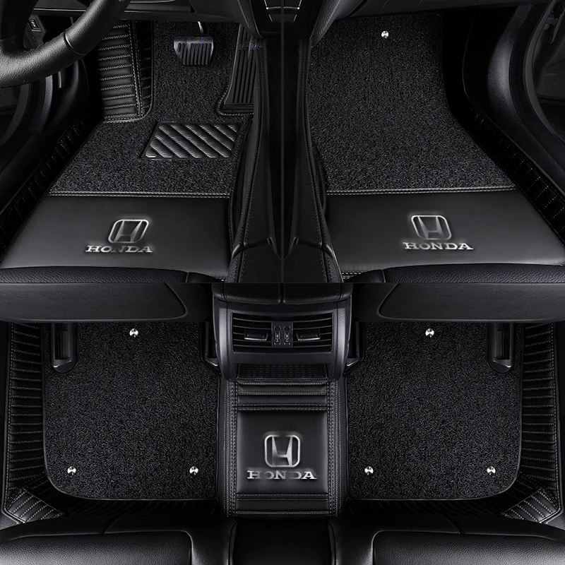 Пользовательские подходят автомобильные коврики для Honda Accord Civic City Vezel Crosstour CRZ CRV