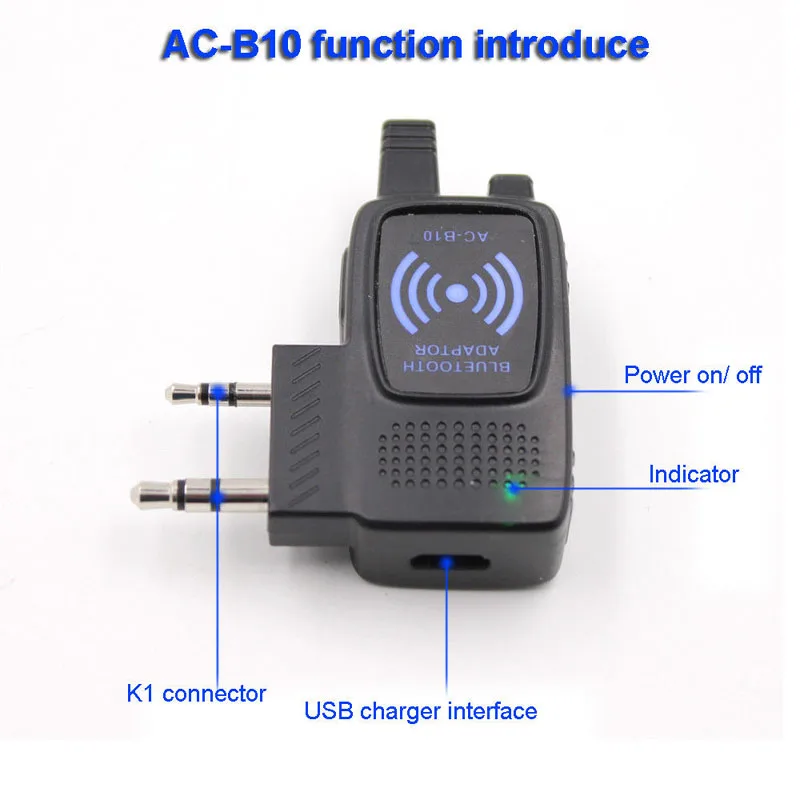 Беспроводной разъем адаптера программирования Bluetooth для Baofeng UV-5R BF-777S/888 S Радио Walkie Talkie для смартфонов Apple Android