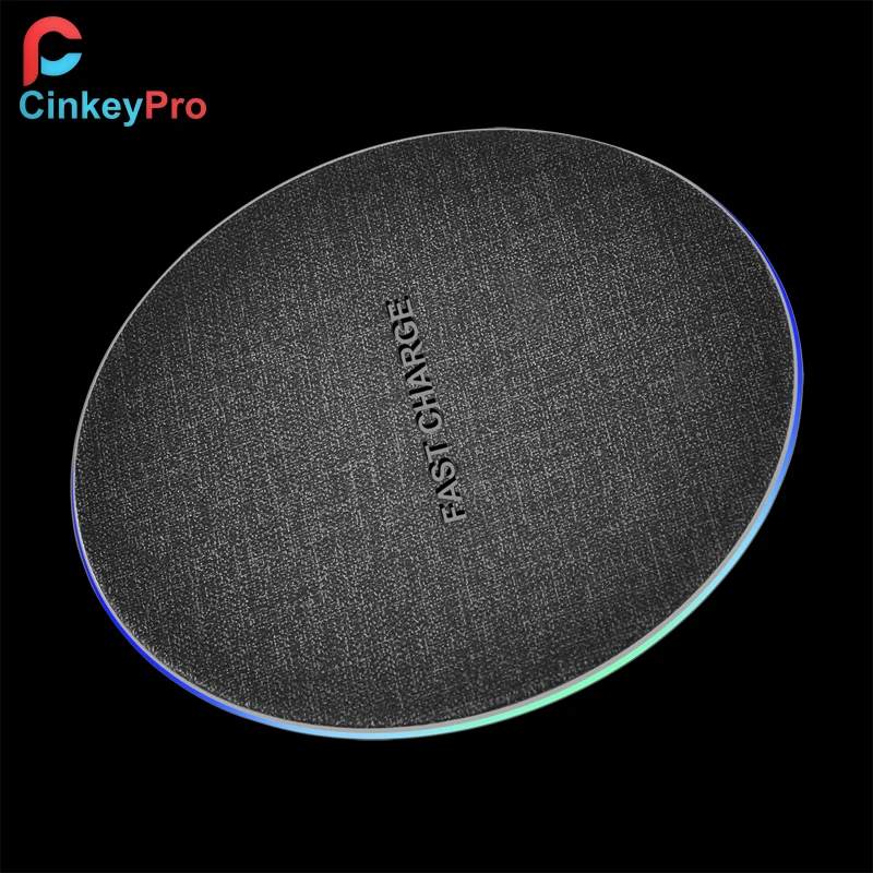 Беспроводное зарядное устройство CinkeyPro Coth со светодиодной подсветкой 5 Вт