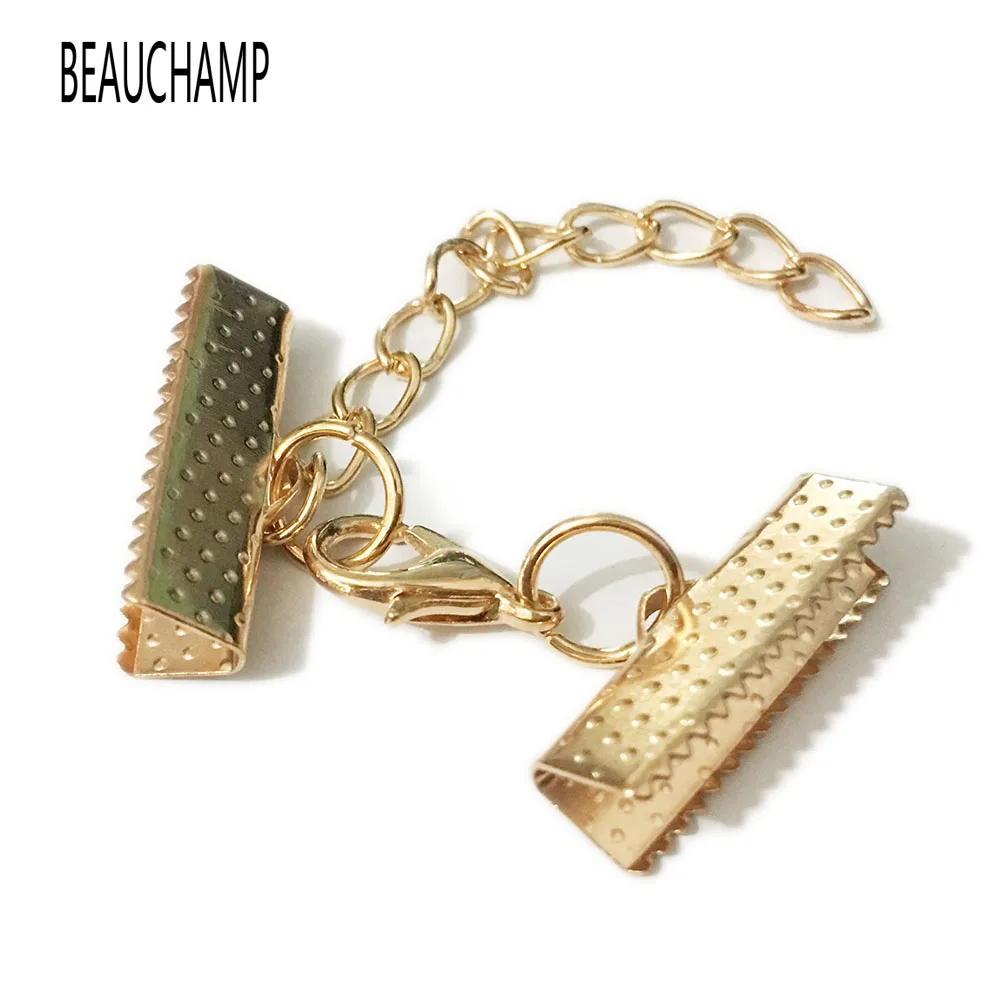 Кожаный шнурок ошейник BEAUCHAM коннектор для ожерелий щипцы с наконечниками