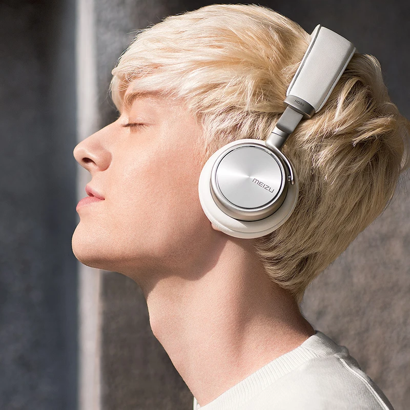 Meizu HD50 HIFI Стерео Бас Музыки Гарнитура Алюминиевого Сплава Наушников с Микрофоном