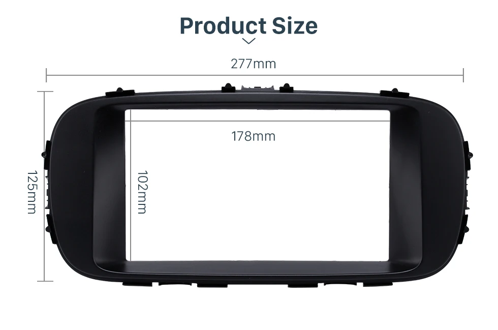 Seicane черный двойной Дин Радио Фризовая для 2013 KIA SOUL черточки Adapter Kit CD отделкой Панель плиты рамки