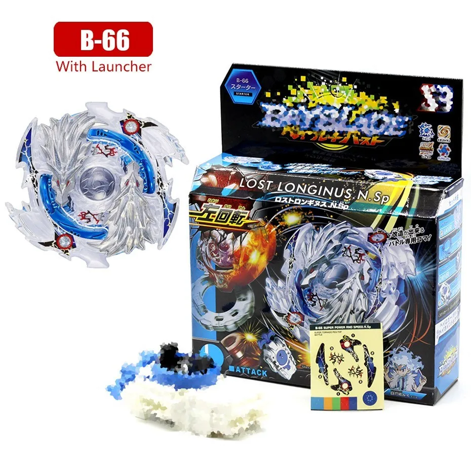 B-66 Beyblade Burst B-131 B129 metall fusion toupie Beyblade burst mit launcher kinder fafnir bey klinge klingen spielzeug - Цвет: B-66