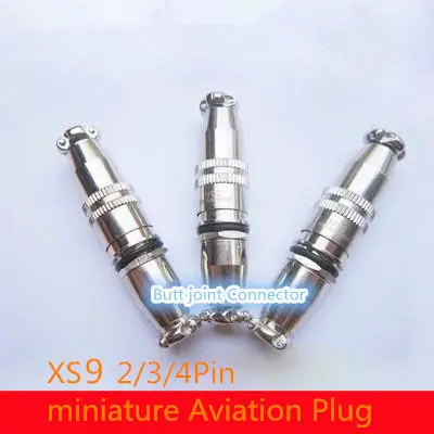 1 шт. AP036 XS9 2/3/4Pin 9 мм Штекерный и гнездовой стыковый соединитель миниатюрная