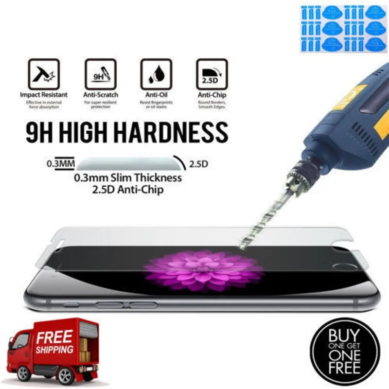 Подлинная закаленное Стекло Экран протектор защита для apple iphone 8 7 Plus x | Мобильные