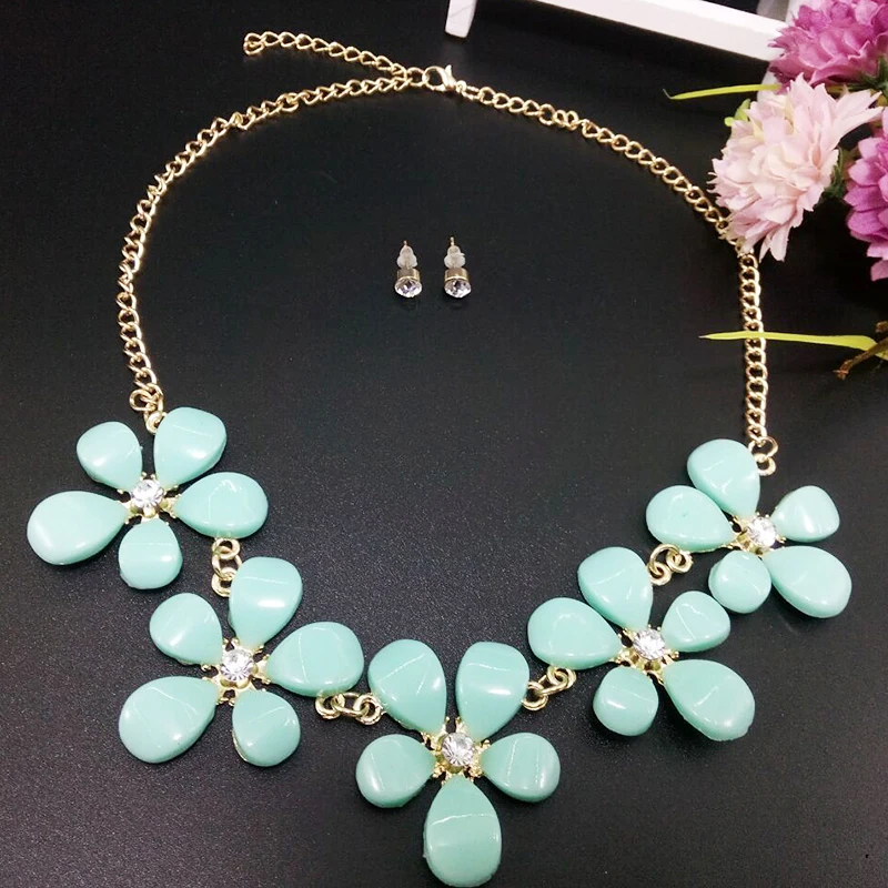 Новая Мода Изящных Ювелирных Изделий Богемия Цветок Кулон Заявление Колье