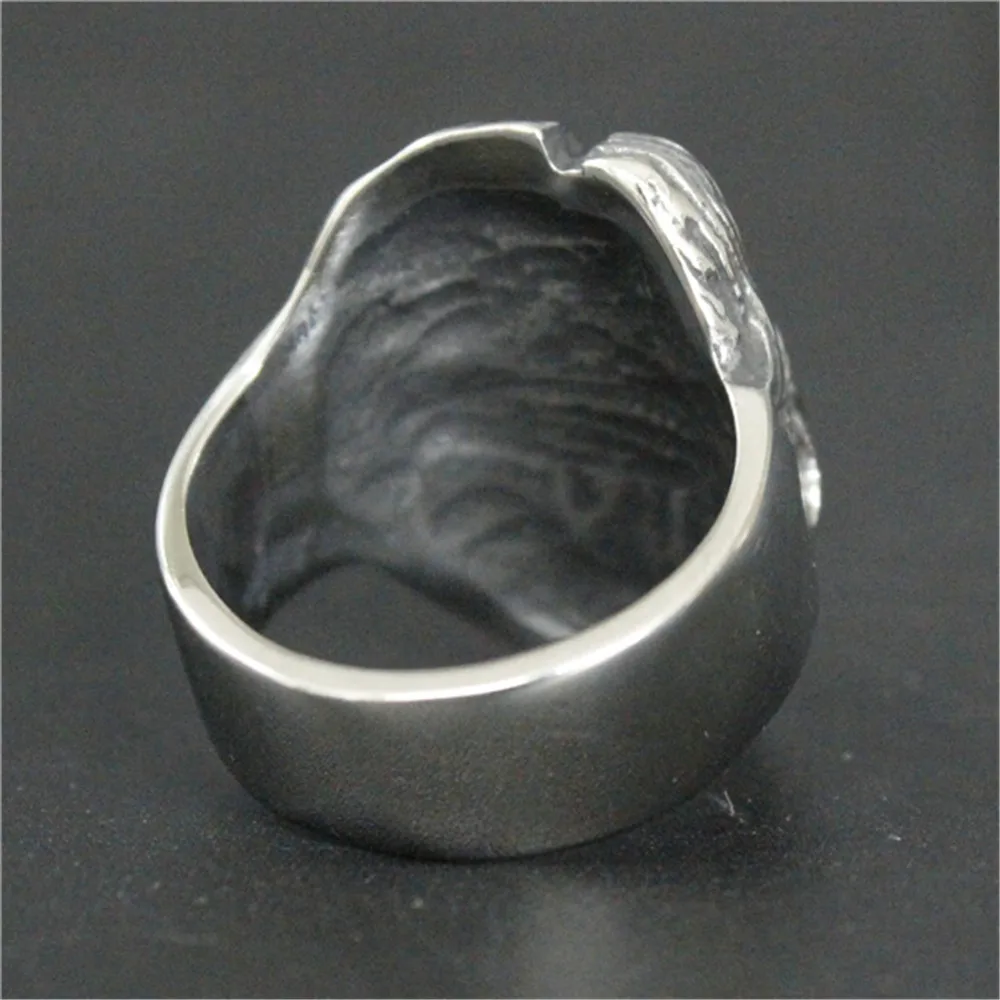 5 шт./лот кольцо с крутым дьяволом и Ангелом 316L ювелирные изделия из нержавеющей