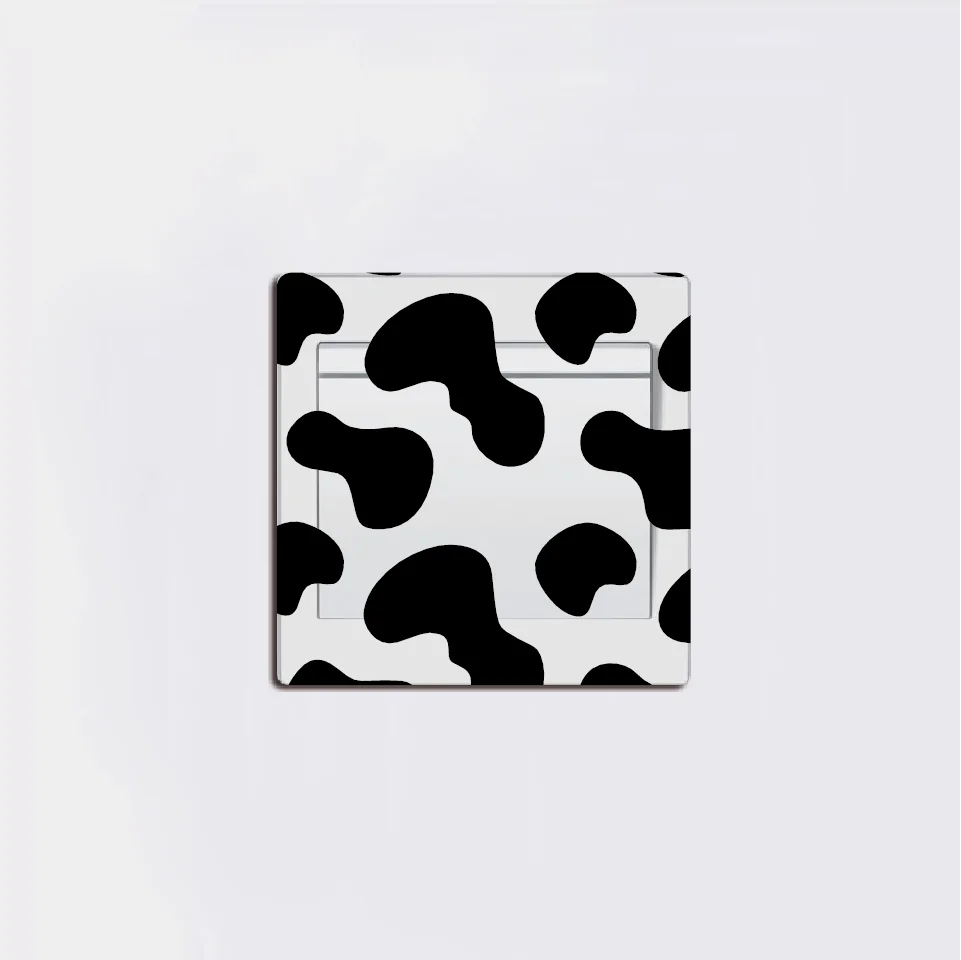 Креативный переключатель с принтом коровы мультяшная наклейка животное