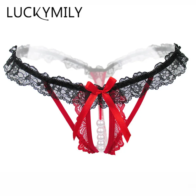 Luckymily, кружевные женские стринги и стринги, сексуальные жемчужные танга, женские сексуальные трусики, женское эротическое белье, Bragas Sex P Culotte Femme