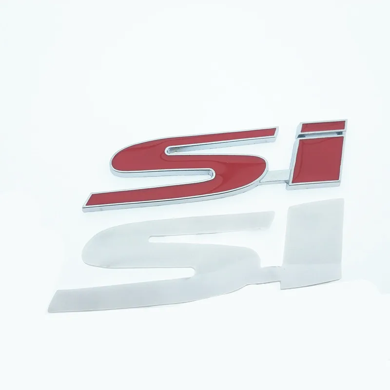 Car 3D Chrome Badge Sticker Emblem Trunk Body Zinc Alloy Metal Decal For HONDA Civic Si Auto Accessories Styling | Автомобили и