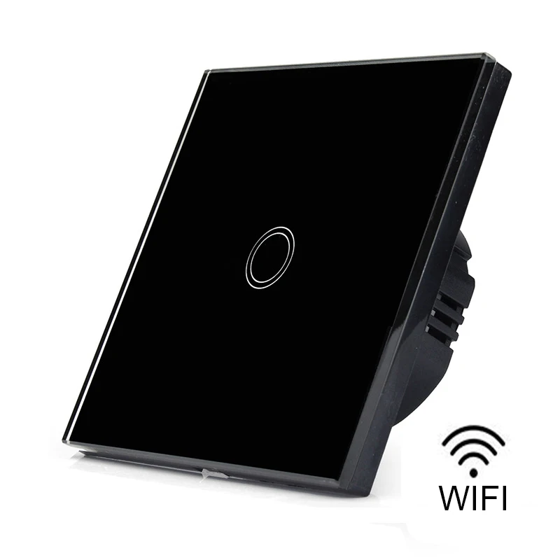 Европейский стандарт 1/2/3 клавиши 1 канал Wi Fi сенсорный выключатель умный