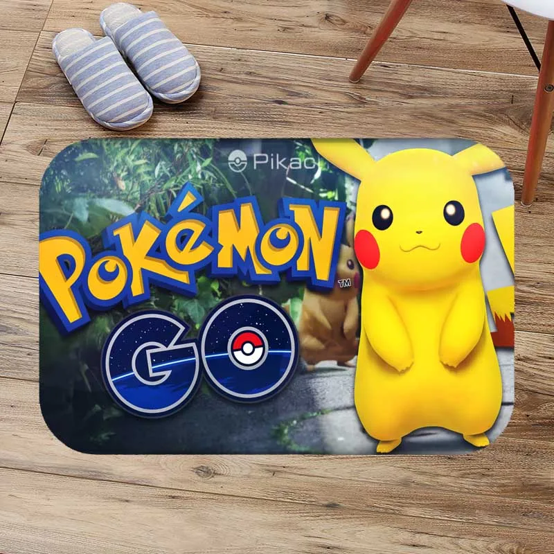 Pokemon Go коврик против скольжения Кухня ковер Ванная комната туалет Tapete водопоглощение Нескользящая Ванна коврик крыльцо коврик - Цвет: 3