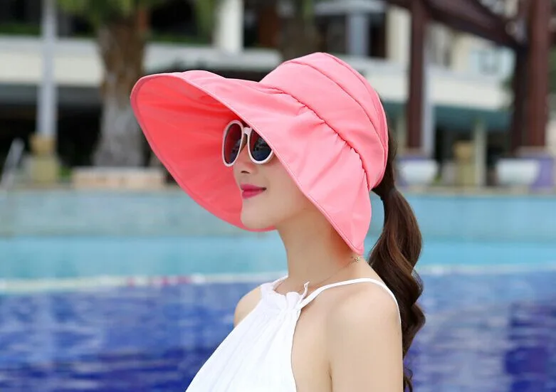 Женская летняя пляжная Водонепроницаемая солнцезащитная Кепка с защитой от