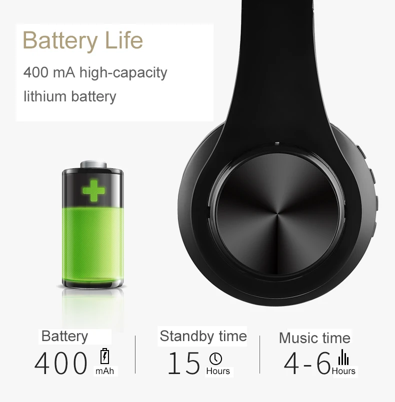 Bluetooth наушники Sago B3 с шумоподавлением беспроводные стерео складные спортивные