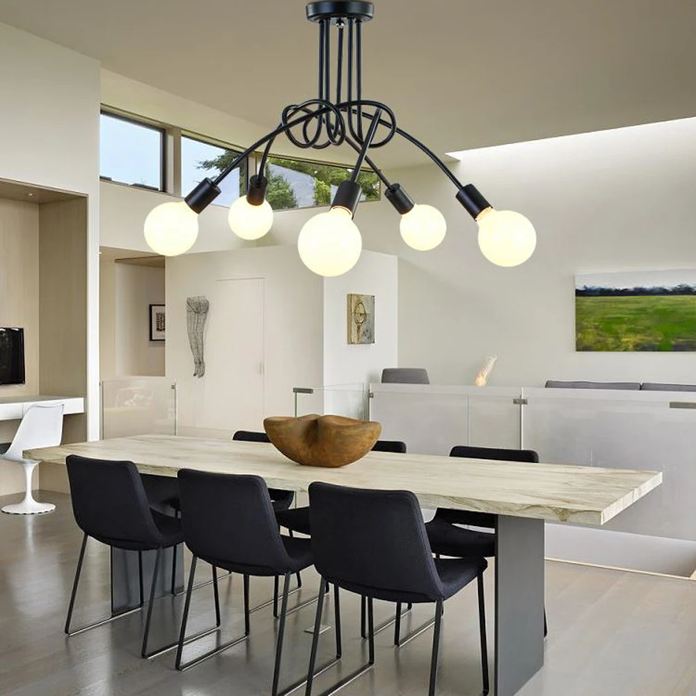 Современный компактный светодиодный потолочный светильник креативная черная