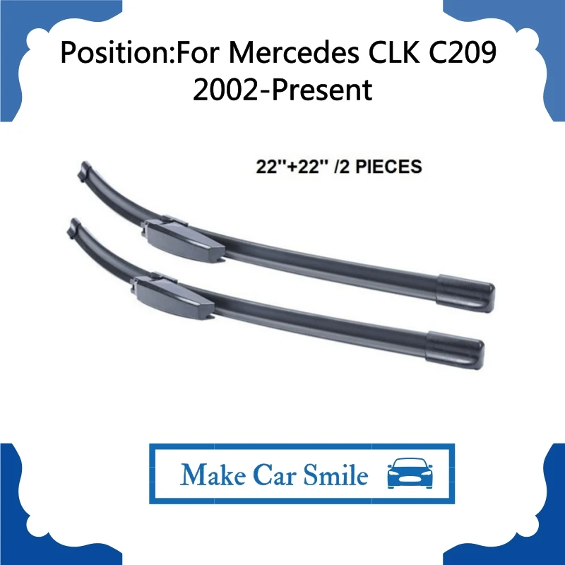

Для Mercedes CLK C209 2002-подарок 22 ''+ 22'' Авто Стеклоочистители Лезвия Интимные Аксессуары лобовое стекло